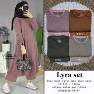 Lyra Set Dusty Setelan Wanita Terbaru Modern Tunik + Celana Knit Zara Premium Real Original Fit M-XX