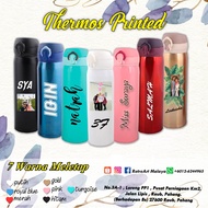 Thermos PRINTED (Can Print Name ++ Color Picture)