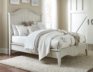 Modus Furniture Solid-Wood Bed, King, Ella - White Wash