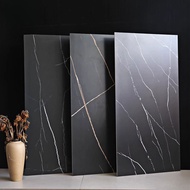Lauren Black Gold Stone Slab Tiles Black and White Veined Marble Chain Store Antique-Style Tiles 600