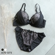 Underwire bra panties set ECLAT glitter rose (Sizes A-D)(B408000600)(Direct from Japan)1