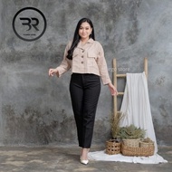 OUTER JAS WANITA TERBARU- CARDIGAN SAKU NAMI SORA LALU- OUTER KEKINIAN- JAKET LINEN WANITA.