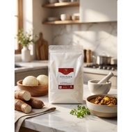 Fufu cassava flour 500g/tepung ubi kay fufu cassava flour kokonte 500g