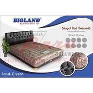 SET Spring Bed Bigland Single Bed EMERALD - KHUSUS MAKASSAR