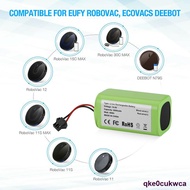 14.4V 2800mAh 18650 Li-ion Battery for Conga Excellence 990 Ecovacs Deebot N79 N79S DN622622 Eufy RoboVac 11 11S RoboVac