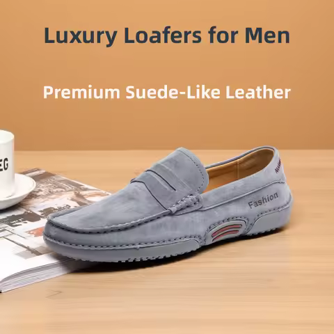 Men's Loafers Slip On Driving Shoes Casual Handmade Moccasins Shoes Luxury Leather Man Flats Lofer M