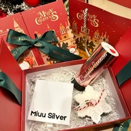 Miuu Silver Christmas Gift Box, Christmas Gift Set