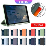 TBTIC Leather Case For iPad 10 10.9 2022 10.2 9th  Air 1 2 9.7 Mini 4 5  Pro 11 2021 2022 Air 3  Pro10.5 Air 4 10.9 Smart Cover With Pencil Holder For iPad 5th 6th Generation Cover Case