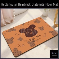 Rectangular Bearbrick Diatomite Floor Mat / Tikar Lantai Diatomit Bearbrick Segiempat