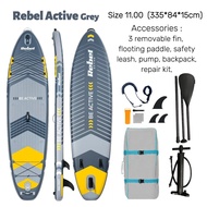 แพดเดิลบอร์ด Rebel Active Inflatable SUP Board with Paddle Pump and Backpack All-Round Stand Up Padd
