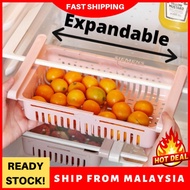 [Ready Stock in Pahang]Adjustable Refrigerator Storage Organizers  Rack Peti sejuk Rak
