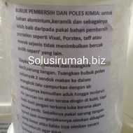 BUBUK POLES PEMBERSIH 1KG HASIL DIATAS VIXAL PORSTEX TIDAK PUTIH BOTOL