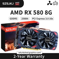 746 AMD RX 580 8GB Graphics For GDDR5 Card 256Bit 2048SP Computer Game GPU Radeon RX580 Video Plate 