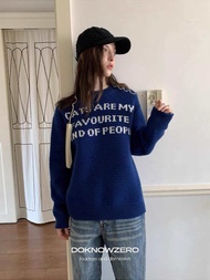 CASA PROJECTS - (Pre-Order) Blue printed sweater