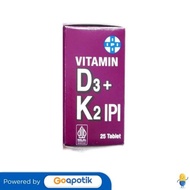 Ipi Vitamin D3 + K2 Bottle 25 Tablets