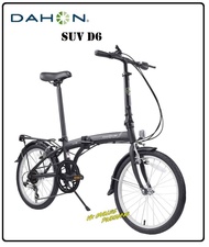 DAHON SUV D6 20inch FOLDING BIKE ALUMINUM DAHON 6Speed Black Alloy Folding 20"