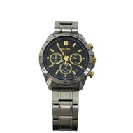 SEIKO Men's Watch Quartz Analog Stainless Steel BLK SLV 8T63-00D0 Direct from Japan Secondhand