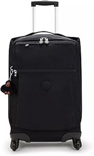 Kipling Women's Darcey Small 22-inch Softside Carry-on Rolling Luggage, Black Tonal, 14'' L x 22'' H