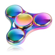 1PC Rainbow fidget spinner Metal UFO Toys Small Portable Finger Spinners Gift for Children and Adult