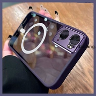 Case for OPPO A96 4G a76 4g Shockproof  Mirror Stand Anti-Fall Plating Soft Phone Case With Camera L