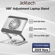 Jiditech Laptop Stand 360 Adjustment With Fan Aluminum Alloy Laptop Stand Laptop Cooler Laptop Hold