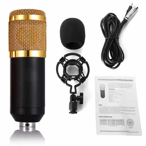 Professional BM 800 Karaoke Microphone Studio Condenser With Shield Mikrofon Mic For KTV Radio Braod