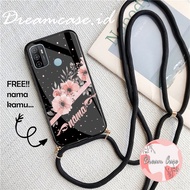 [SS] Softcase glass kaca Sling OPPO A53/A33 [M215] Stripes Nature OPPO A53 Softcase OPPO A33 - Kesing OPPO A53 - Case OPPO A33 - Case Tali - Case Gantungan - Casing Tali - Case Sling