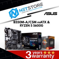 PWP ASUS PRIME B550M-A/CSM mATX & AMD RYZEN 5 5600G PROCESSOR