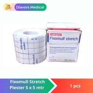 Leukoplast Fixomull Stretch Plester Elastis Putih 5cm x 5m/10cm x 5m untuk Luka Berat