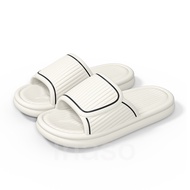 Inaso Sendal Wanita Karet Jelly Slop Kekinian Sandal Flat Empuk Elastis Pria Slide Kasual Selop Anti