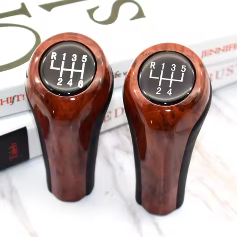 5 6 Speed for BMW 1 3 5 6 Series E90 E91 E92 F30 Z5 F20 M3 M4 M5 X5 X6 Elegant BURL WOOD Effect Glas