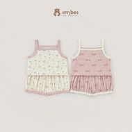 Super Cute Cool Ventilated Twill Set to Wear at Home for Embes Girls Sizes from 8-18kg