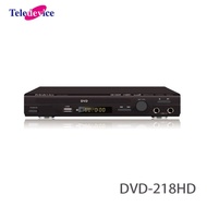 TELEDEVICE DVD-218HD DVD 播放機 杜比數位技術/數碼卡拉OK功能(雙咪插位)