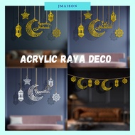 JMAISON 2024 Hari Raya Decoration Acrylic Hanging Tag Hiasan Raya Gantung Loket Ramadan Hiasan