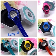 Baby G digital watch suitable for kids students teenagers women have light stop watch alarm Free tin box