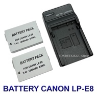 LP-E8 \ LPE8 แบตเตอรี่ \ แท่นชาร์จ \ แบตเตอรี่พร้อมแท่นชาร์จสำหรับกล้องแคนนอน Battery \ Charger \ Ba