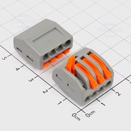[5 Pieces]- PCT-214 Coupling, Common 4-Slot Wire Connector 32A 250V, Wire Size 28-12AWG
