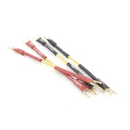 4Pcs/set Nordost Odin Gold Silver Plated Jumper Audio Cable with Banana /Y Spades Plugs Speaker Brid