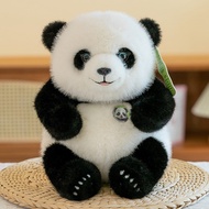 Panda plush plush toy, silly flower plush toy, realistic zoo doll, rag doll girl