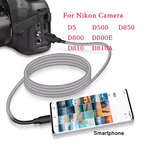 OTG Cable UC-E14 UC-E22 USB3.0 Transmission Cable, for NIKON Camera D5 D500 D800 D810 D850, Mobile P