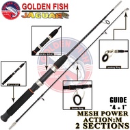 Joran Pancing Golden Fish Jaguar Fiber Isi/Solid 135150165180210cm