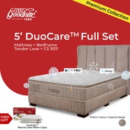 Goodnite Duocare Set - Tender Love 5 Zone Pocket Spring Mattress (12.5") + Bedframe CS9011