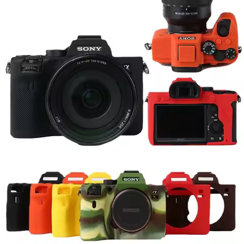 Soft Camera Video Bag Silicone Case for Sony A7C A7III / A7R3 A7 II A7R II A7S II A7R4 A7 IV A7M2 A7
