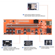 อะแดปเตอร์การ์ดเชื่อมต่อคอมพิวเตอร์1ชุดสำหรับการ์ดแสดงผลสำหรับเครื่องขุดแร่ BTC VER010-X สล็อต Pcie เกมส์พีซีอุปกรณ์เสริม VER010-X