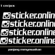 Custom cutting Sticker id IG