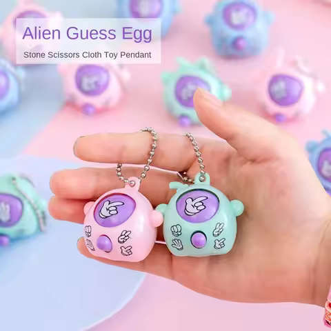 30/50/100 Pcs Key Chain Rock Paper Rock Paper Guessing Egg Kids Birthday Wedding Party Guest Gift, C