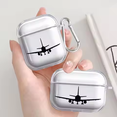 Clear Earphone Cases Cover Case For Airpods 2 Pro2 1 3 Pro3 Pro 4 THe Airplane