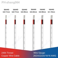 2 Core Wire Red Black Cable Tinned Copper PVC Insulated Cable for Automotive LED Lighting Outdoor Marine Solar Extension Cord