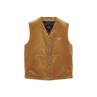 PRADA Vests Mens Ginger Yellow V Neck Moderate Other SGC701-144R-F0346-S-OOO