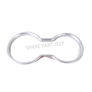Silver & Chrome Cup Holder. Jeep Wrangler Rubicon JK Rear DrinkRing